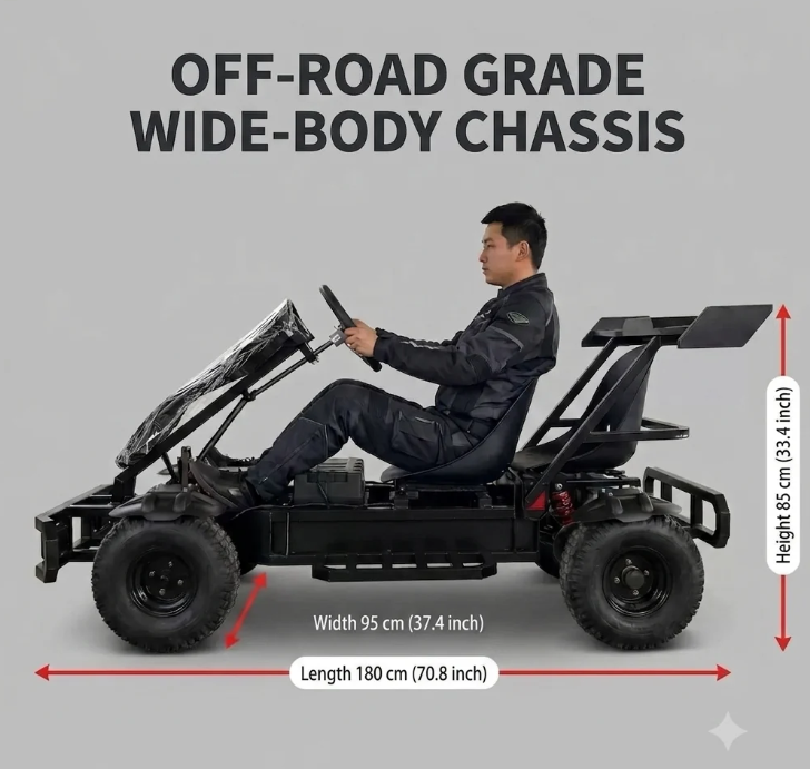 Electric All Terrain Go Kart | High Performance Off Road Electric Buggy for Adults & Teens - DM for specific price