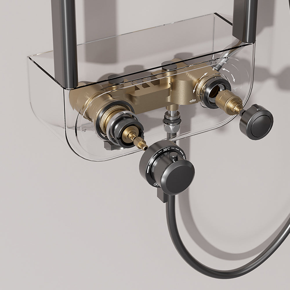Modern Shower Faucet Set with Adjustable Spray Patterns