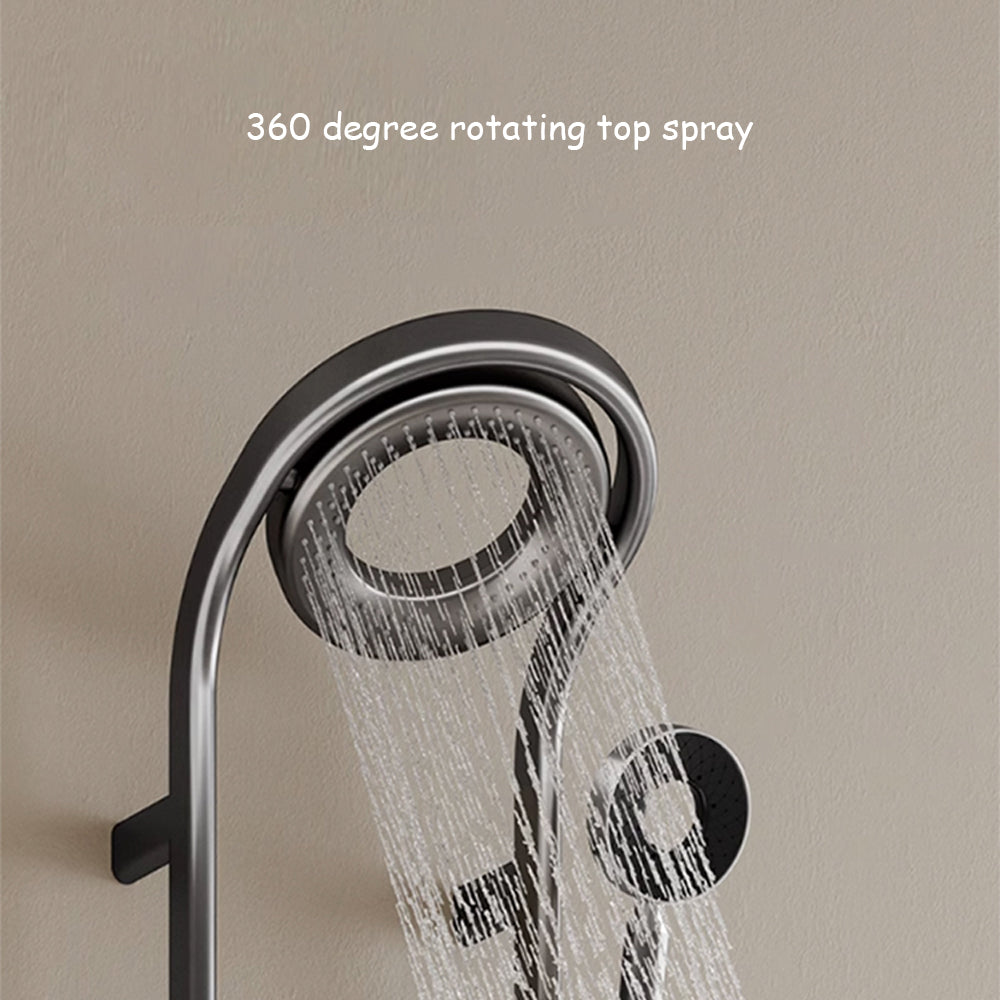 Modern Shower Faucet Set with Adjustable Spray Patterns