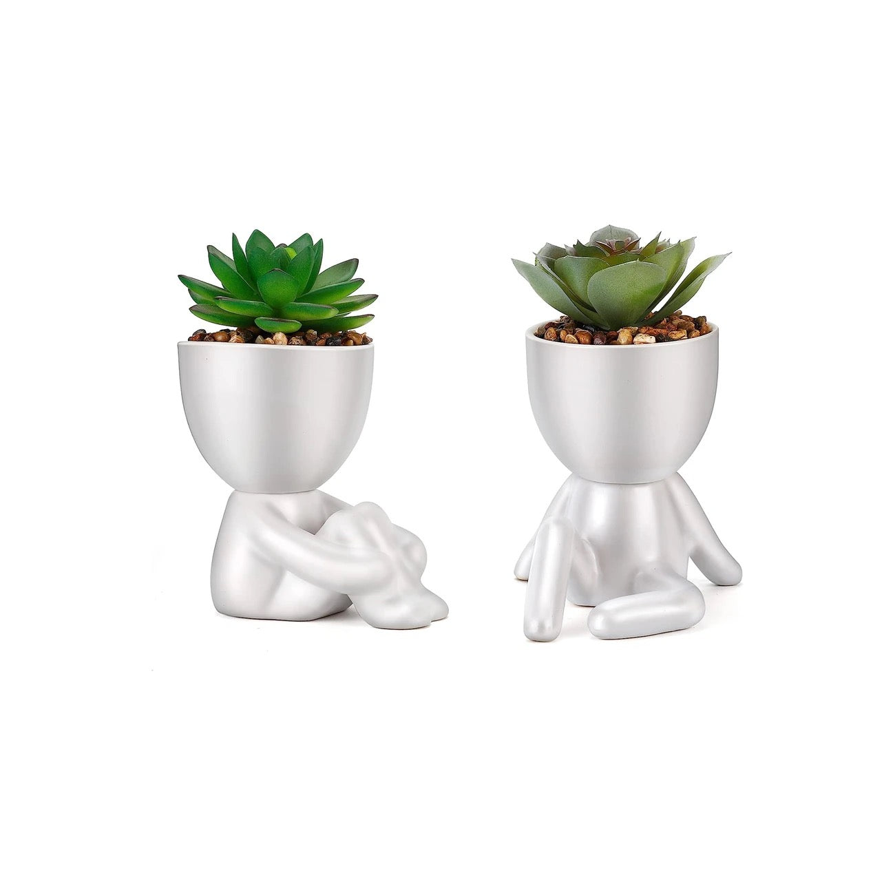 Artificial in Pots Small Fake Plants for Bedroom Aesthetic Living Room Office Shelf Bathroom Decor