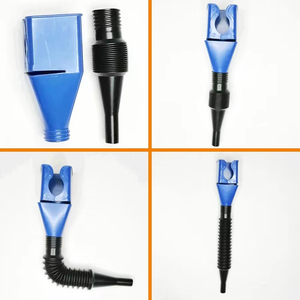 2 Pcs Flexible Drain Tool Snap Refuel Funnel