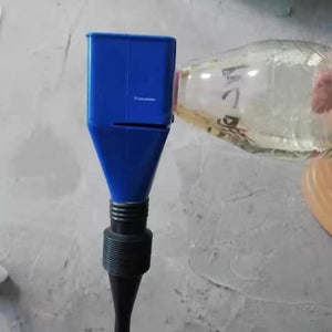 2 Pcs Flexible Drain Tool Snap Refuel Funnel