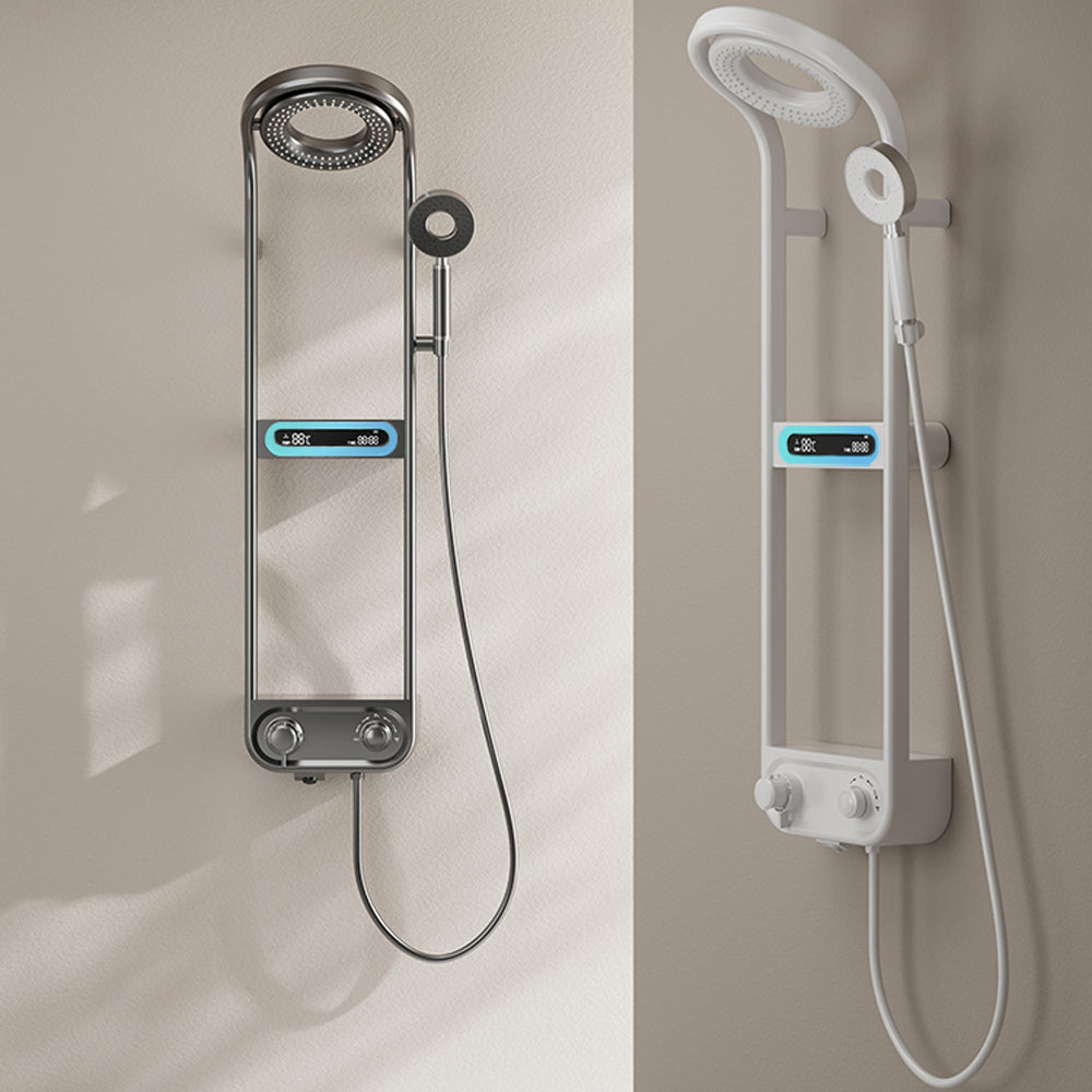 Modern Shower Faucet Set with Adjustable Spray Patterns