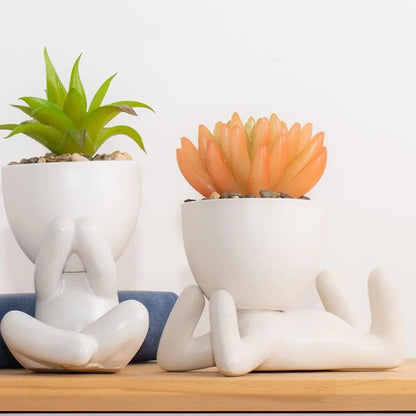 Artificial in Pots Small Fake Plants for Bedroom Aesthetic Living Room Office Shelf Bathroom Decor