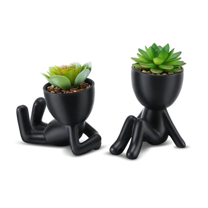 Artificial in Pots Small Fake Plants for Bedroom Aesthetic Living Room Office Shelf Bathroom Decor