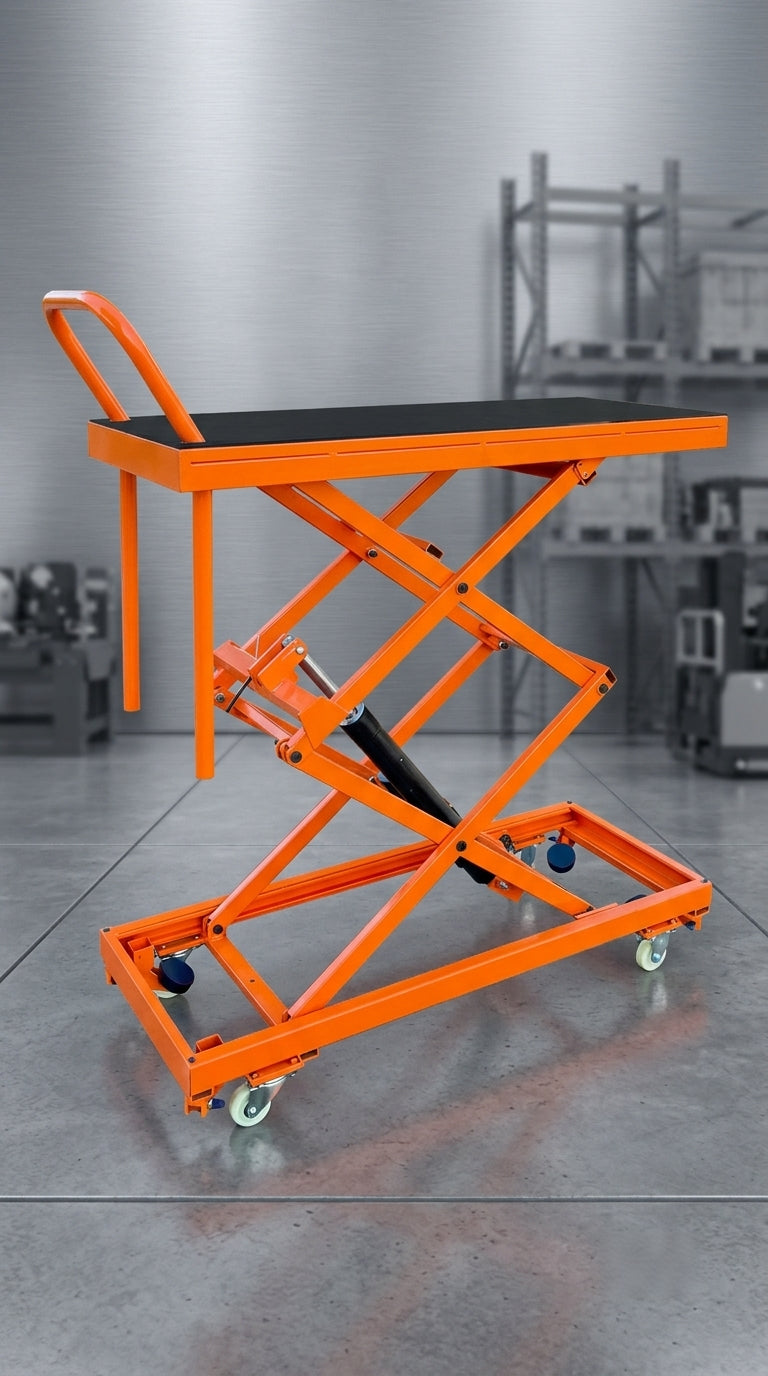 Electric Hydraulic Mobile Lift Table | Portable Scissor Lift Platform Cart for Warehouse